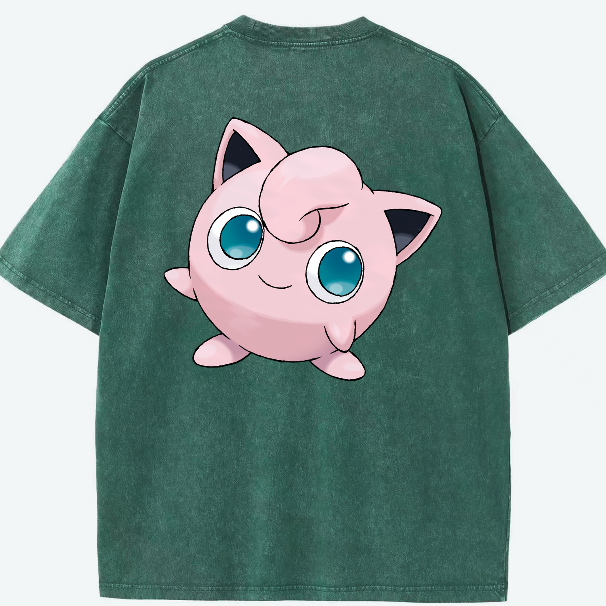 （画像用） ポケットモンスター Pokémon 綿100% ヴィンテージ風 半袖Tシャツ（背面プリント）